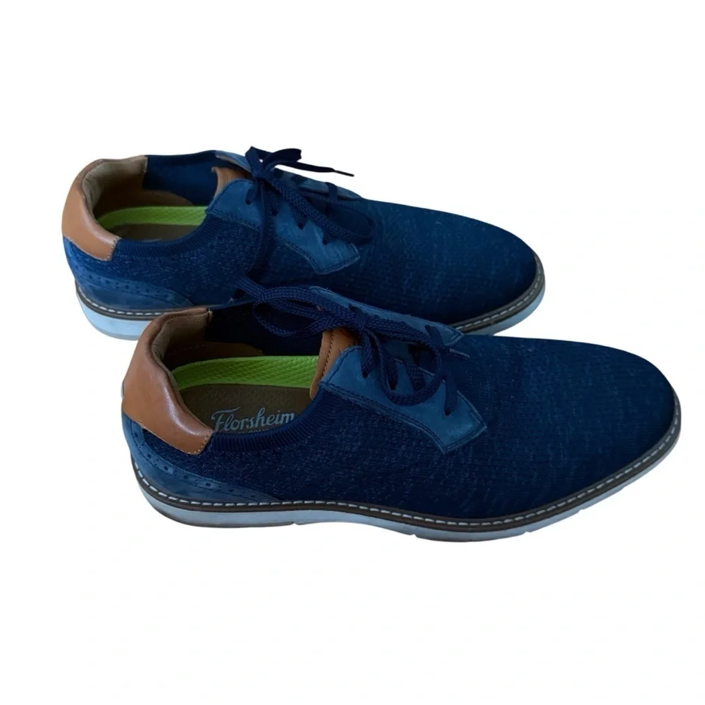 Florsheim Shoe Company Men’s Comfortech Blue Oxford Shoe Size 8.5